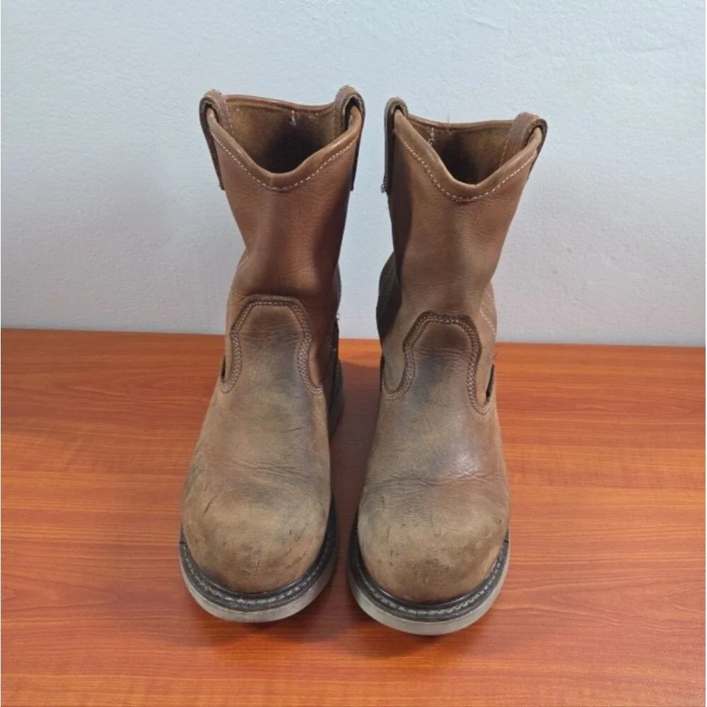 MENS Ariat Rebar Wedge Pull On Waterproof Composite Toe Work Boots sz 7EE AS IS